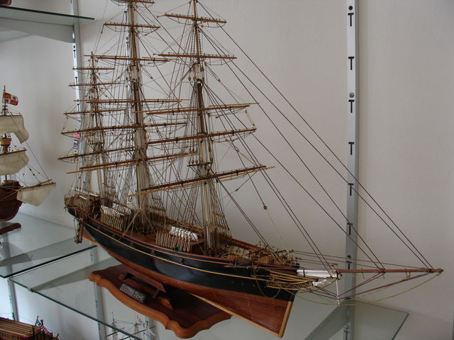 Cutty Sark, vista desde proa.